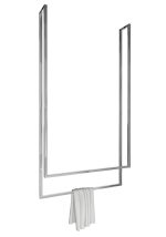 Ceiling Towel Rail Double Stainless Steel Chrome L