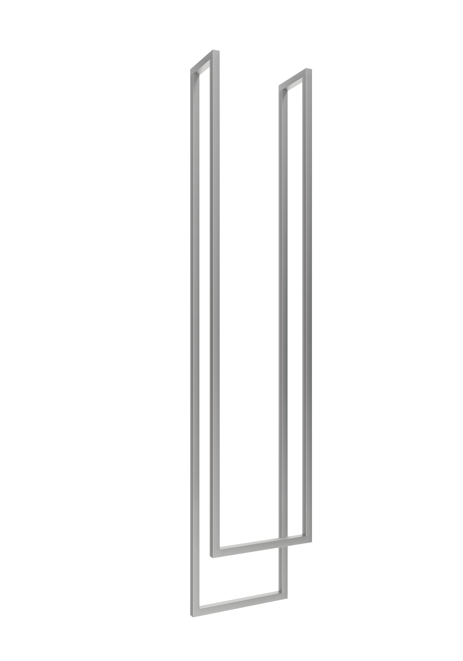 WS_NS_2_30_XS_rend2 Ceiling Towel Rail Double Brushed Stainless Steel XS - Image 1