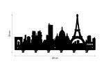 Metal coat hanger Paris city 60 cm - Image 3