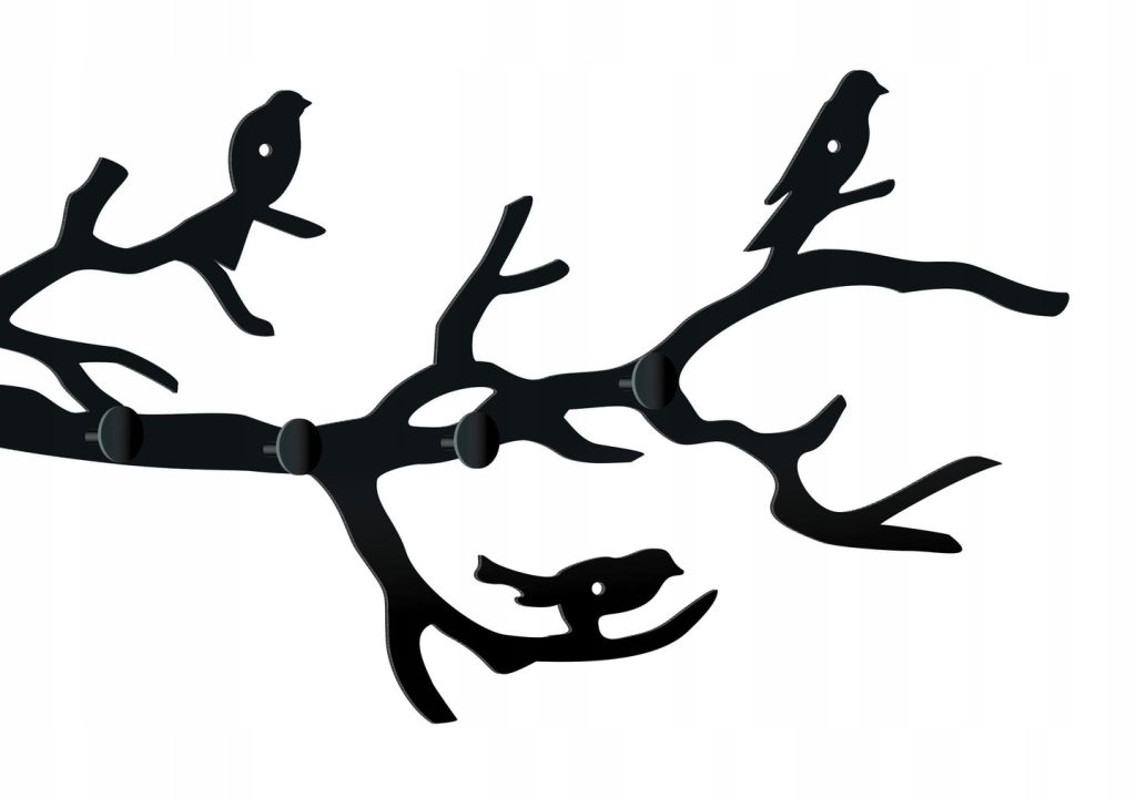 Metal wall hanger Branch WIE112 80 cm - Image 5