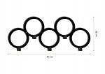 Wall Coat Rack Circles 40 cm - Image 3