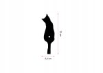 Wall Coat Rack Single Cat 12 cm - Image 2