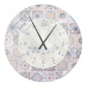 Large Hanging Clock Mosaic 80 cm