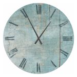 Large Wall Clock Blue 80 cm