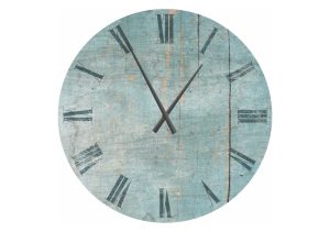 Large Wall Clock Blue 80 cm