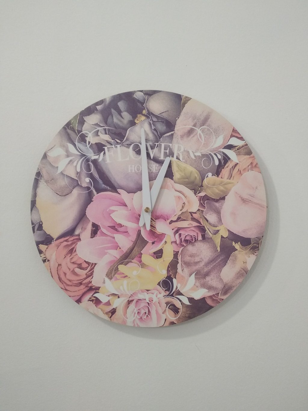 Wall Clock Flowers 30 cm - Image 4
