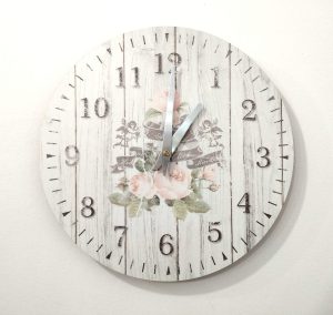 Wall Clock Roses II 30cm