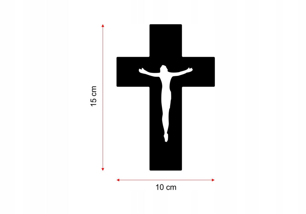 Metal Wall Cross KNS001 15 cm - Image 4