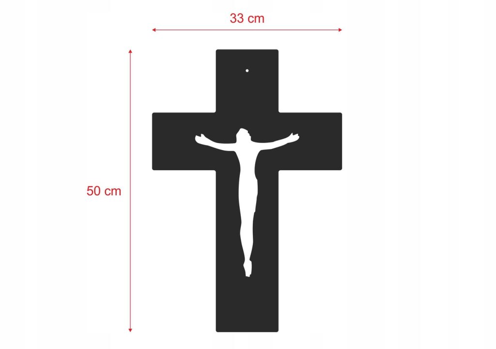 Metal Wall Cross KNS001 50 cm - Image 4