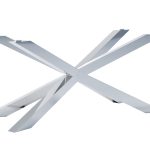 Table leg under glass Pajak chrome L