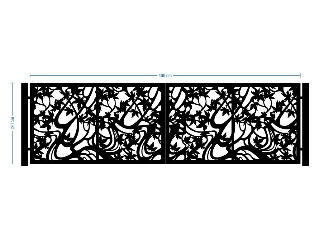 Bi Fold Driveway Gate Camilla 400×120 cm - Image 2