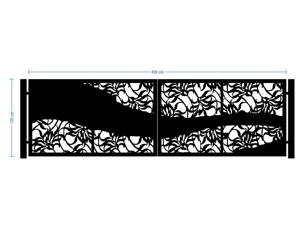 Bi Fold Driveway Gate Luna 400×120 cm - Image 2