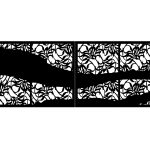 Bi Fold Driveway Gate Luna 400×150 cm