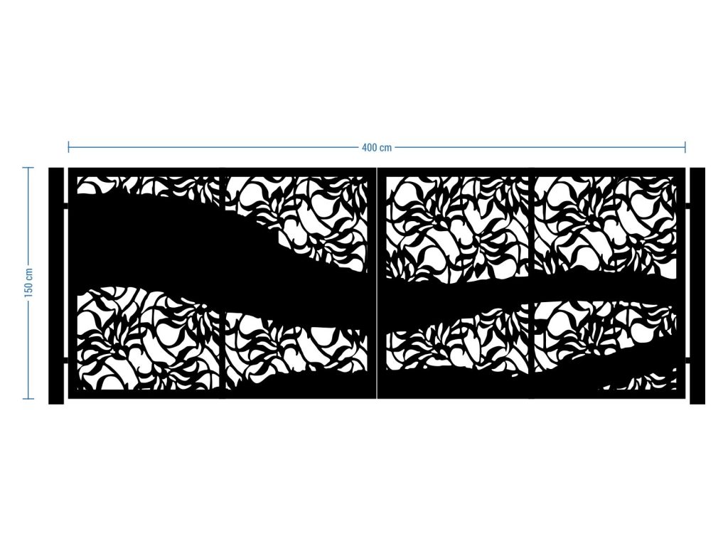 Bi Fold Driveway Gate Luna 400×150 cm - Image 2