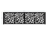 Anastasia double-leaf gate 400×120 cm - Image 2