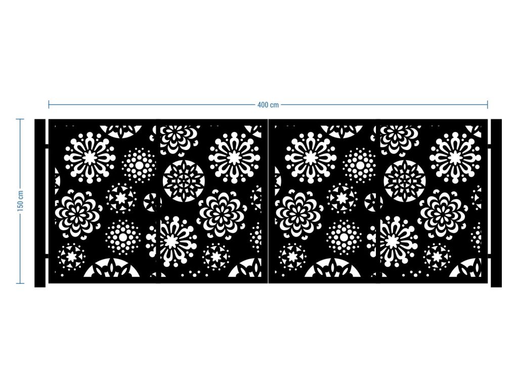 Bi Fold Driveway Gate Valeria 400×150 cm - Image 2