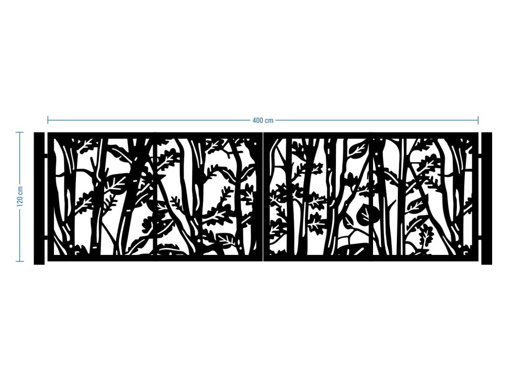 Bi Fold Driveway Gate Serena 400×120 cm - Image 2