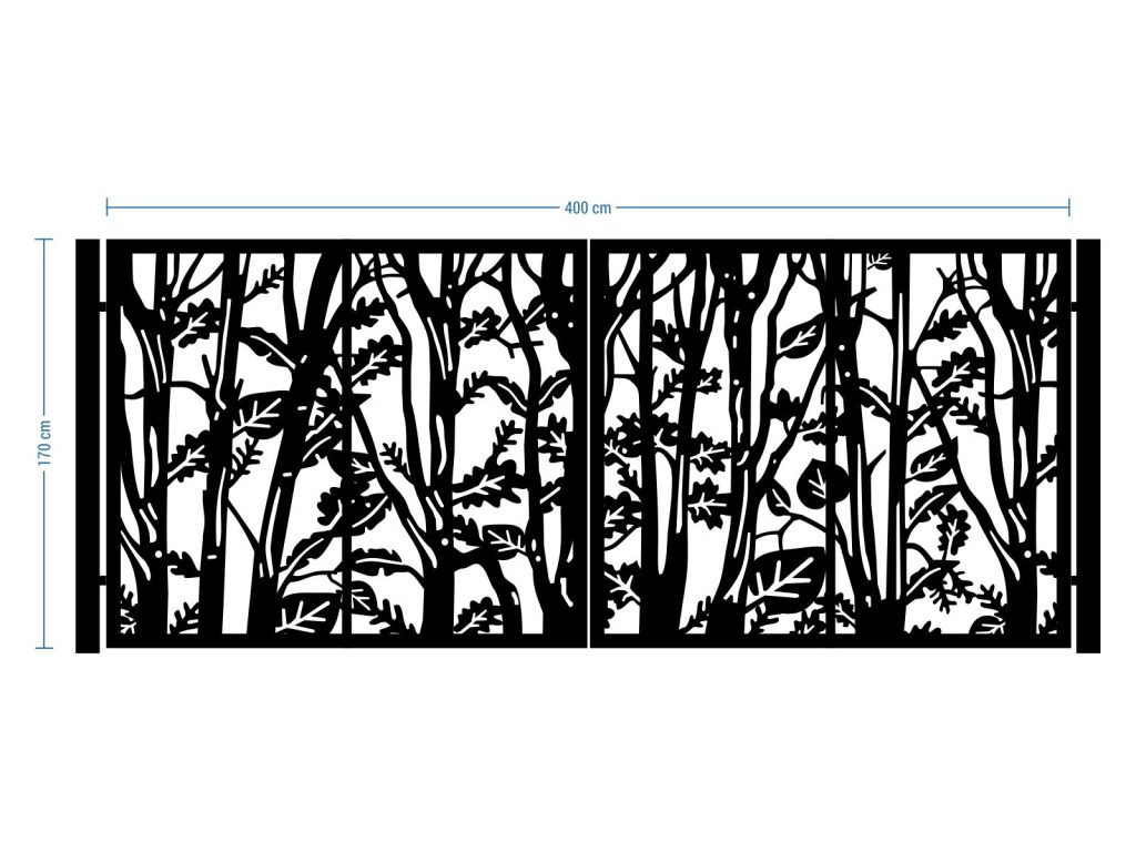 Bi Fold Driveway Gate Serena 400×170 cm - Image 2