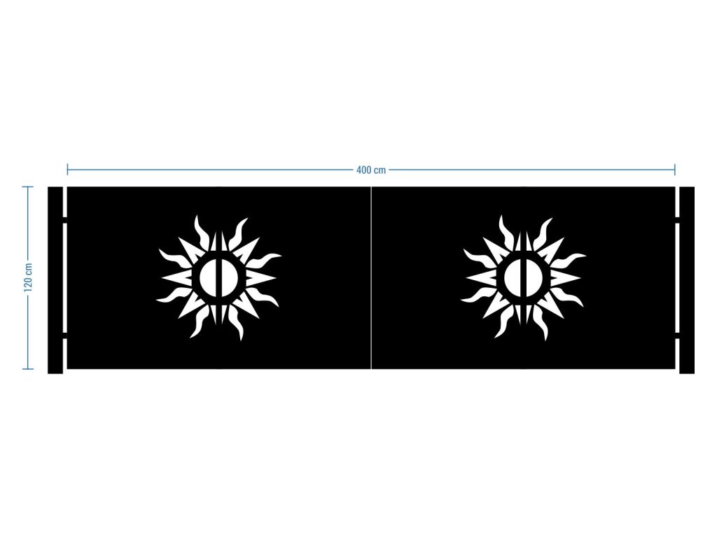 Bi Fold Driveway Gate Gaia 400×120 cm - Image 2