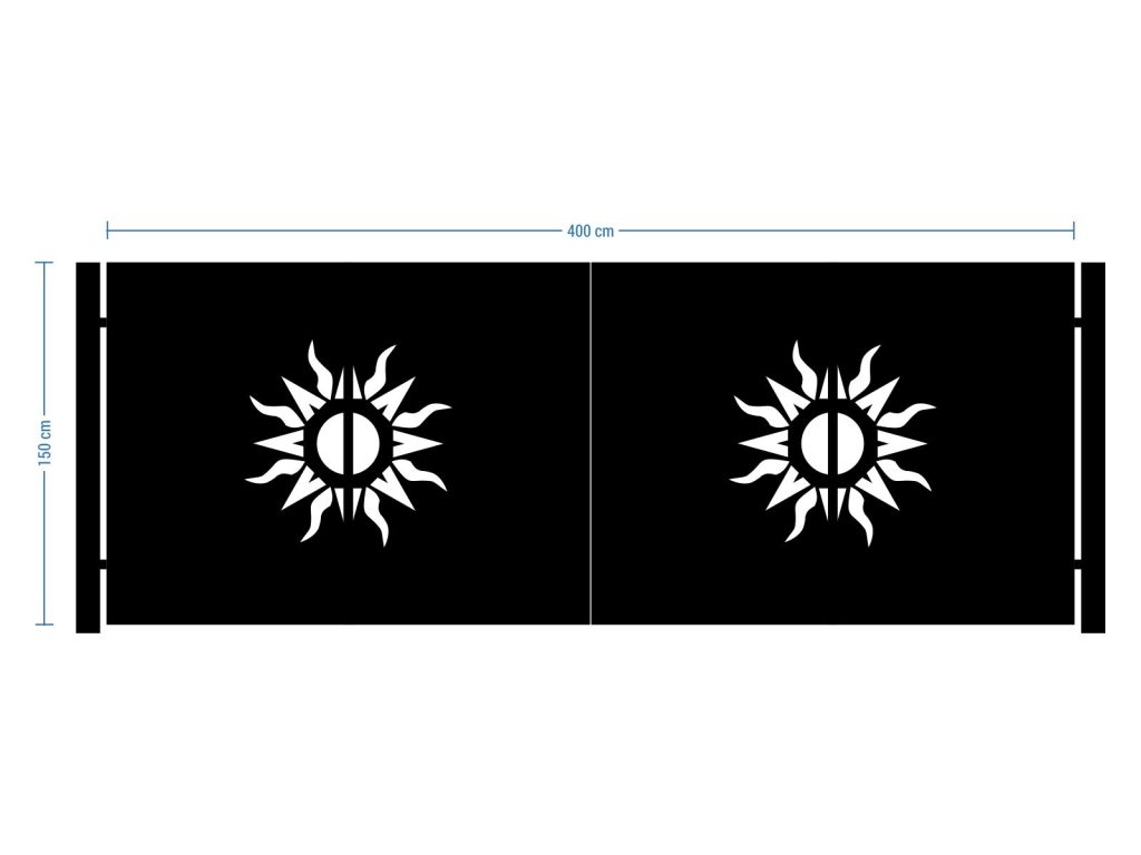 Bi Fold Driveway Gate Gaia 400×150 cm - Image 2