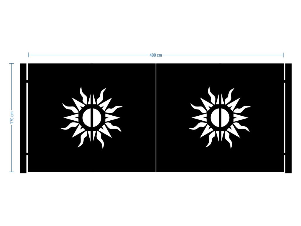 Bi Fold Driveway Gate Gaia 400×170 cm - Image 2