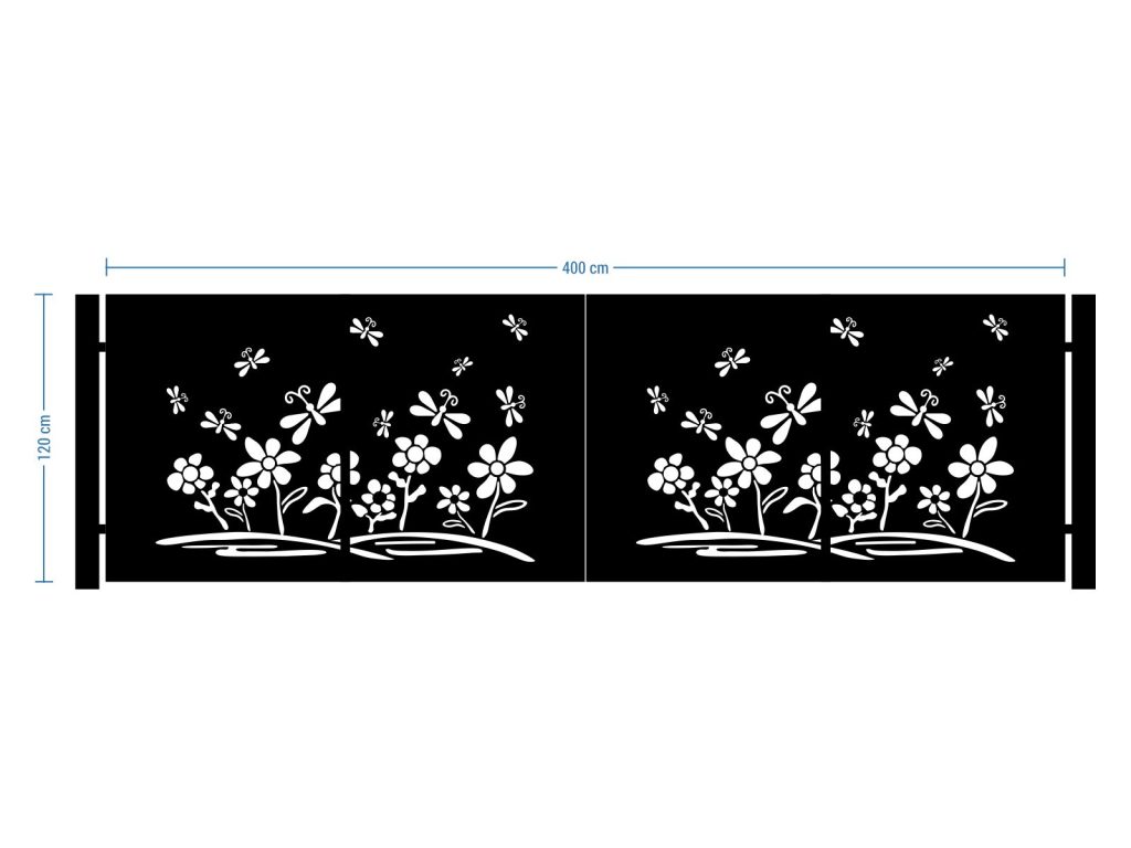 Bi Fold Driveway Gate Terina 400×120 cm - Image 2