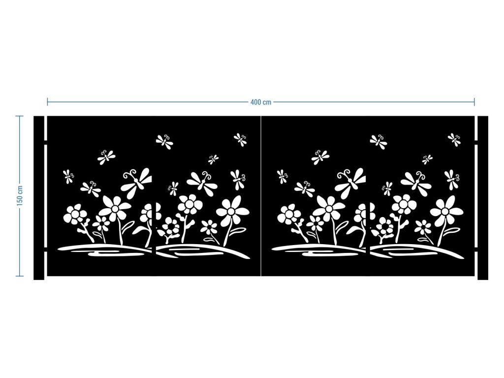 Bi Fold Driveway Gate Terina 400×150 cm - Image 2