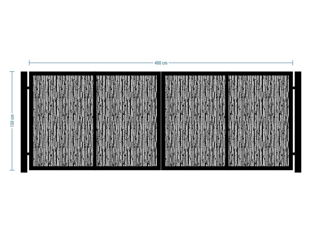 Bi Fold Driveway Gate Maura 400×150 cm - Image 2
