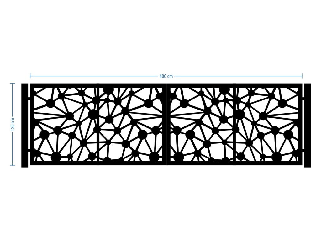 Bi Fold Driveway Gate Noemi 400×120 cm - Image 2