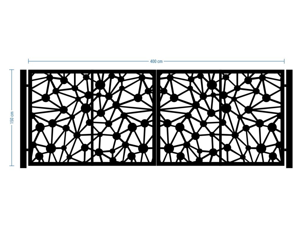 Bi Fold Driveway Gate Noemi 400×150 cm - Image 2