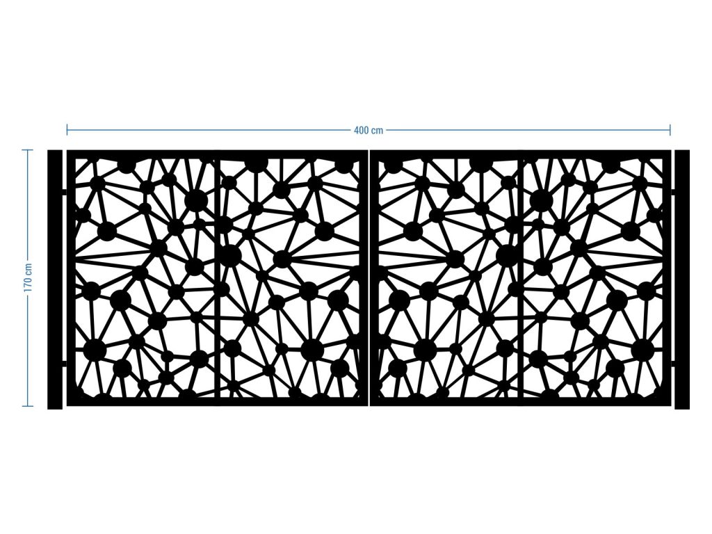 Bi Fold Driveway Gate Noemi 400×170 cm - Image 2