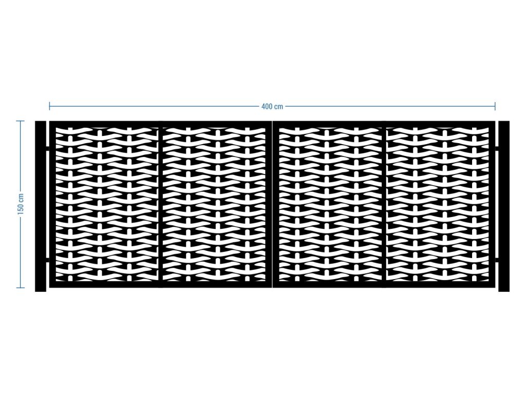 Bi Fold Driveway Gate Nina 400×150 cm - Image 2