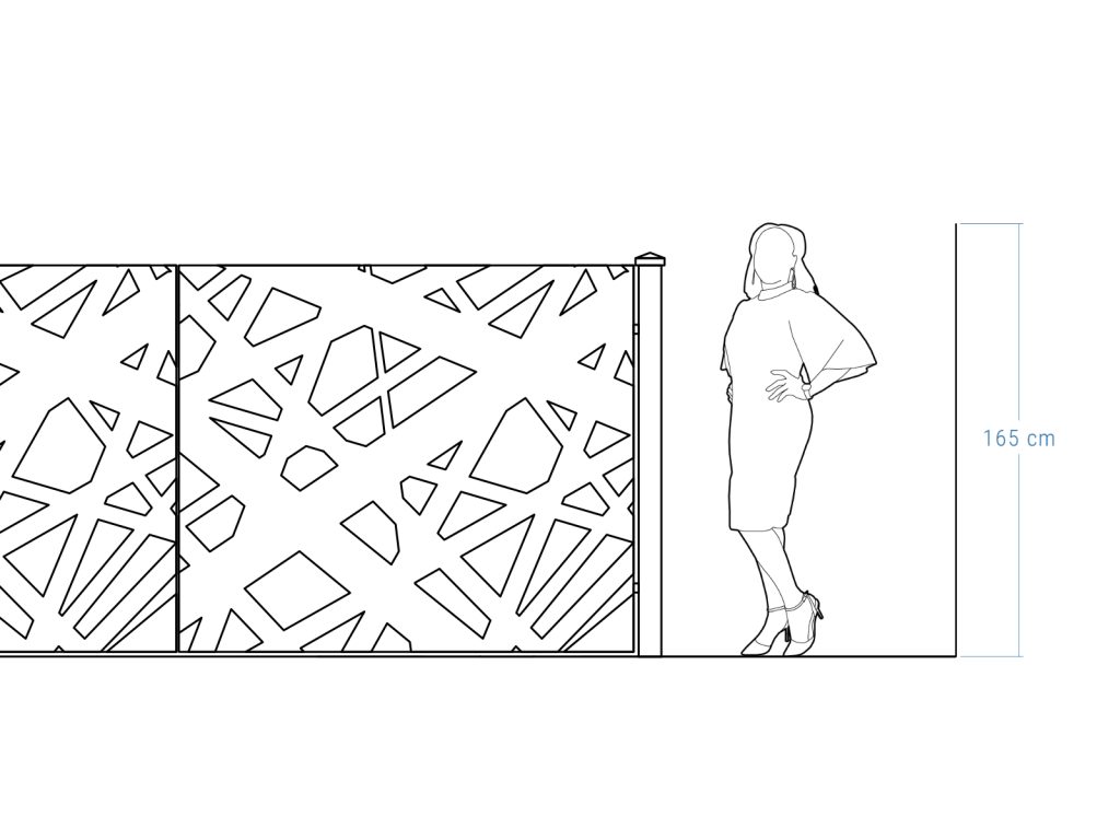 Elisa double-leaf gate 400×170 cm - Image 4