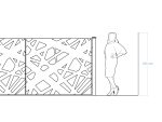 Elisa double-leaf gate 400×170 cm - Image 4