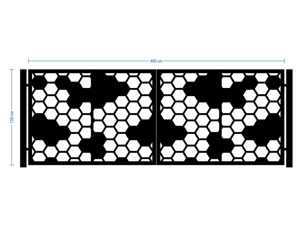 Bi Fold Driveway Gate Isabella 400×150 cm - Image 2