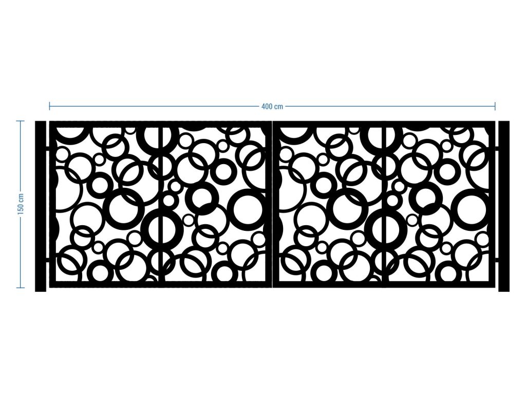 Bi Fold Driveway Gate Felicia 400×150 cm - Image 2