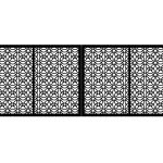 Gianna double-leaf gate 400×150 cm