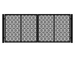 Gianna double-leaf gate 400×170 cm