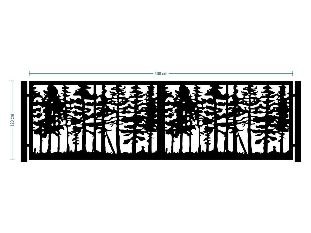 Bi Fold Driveway Gate Veronica 400×120 cm - Image 2