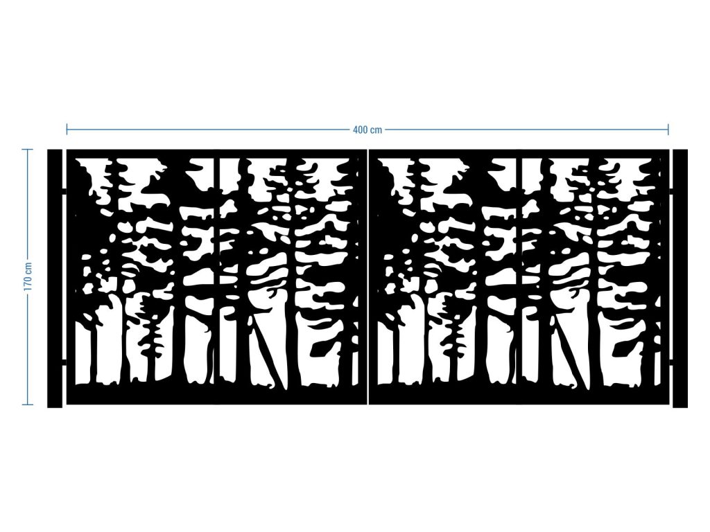 Bi Fold Driveway Gate Veronica 400×170 cm - Image 2