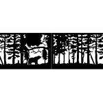 Bi Fold Driveway Gate Olivia 400×120 cm