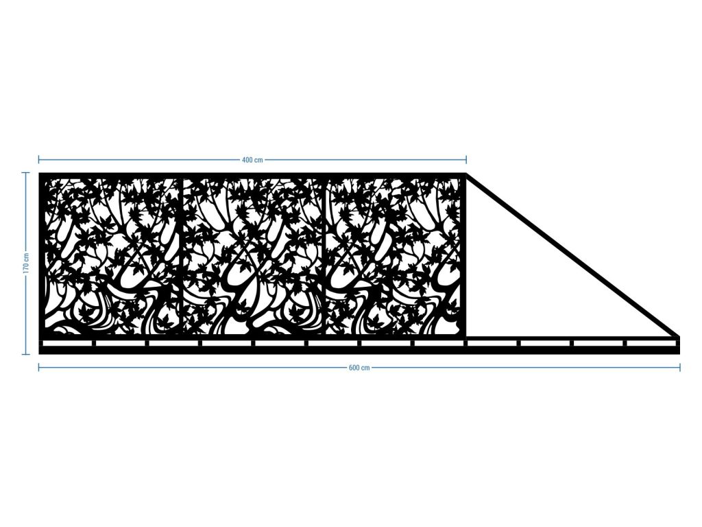 Sliding Driveway Gate Camilla 600×170 cm - Image 2