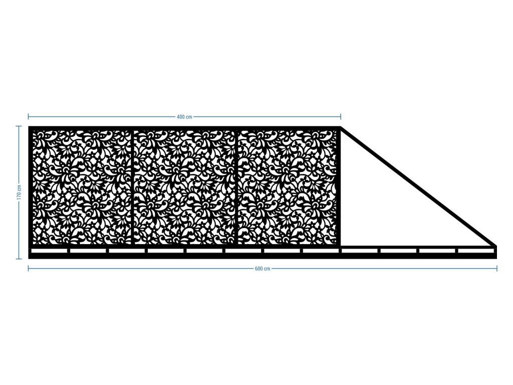 Sliding Driveway Gate Nicola 600×170 cm - Image 2