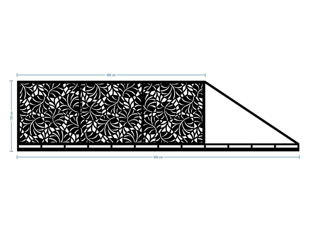 Sliding Driveway Gate Paxe 600×150 cm - Image 2