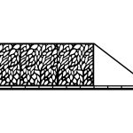 Anastasia Sliding Gate 600×170 cm