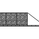 Sliding Driveway Gate Zana 600×170 cm