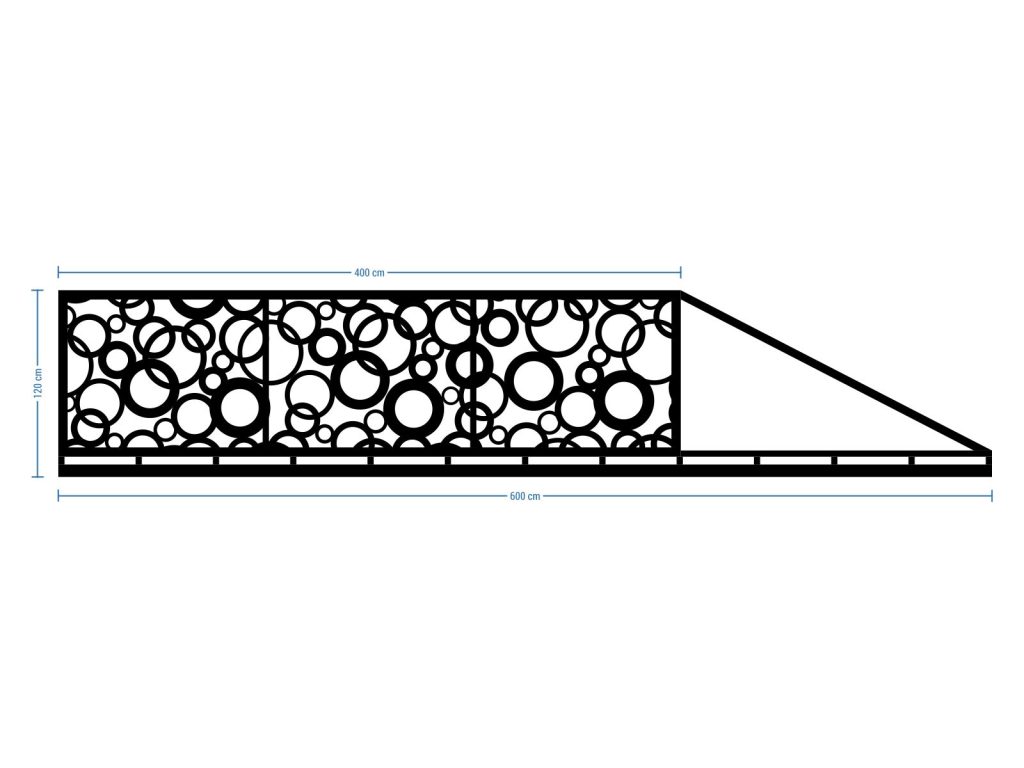 Sliding Driveway Gate Felicia 400×120 cm - Image 2