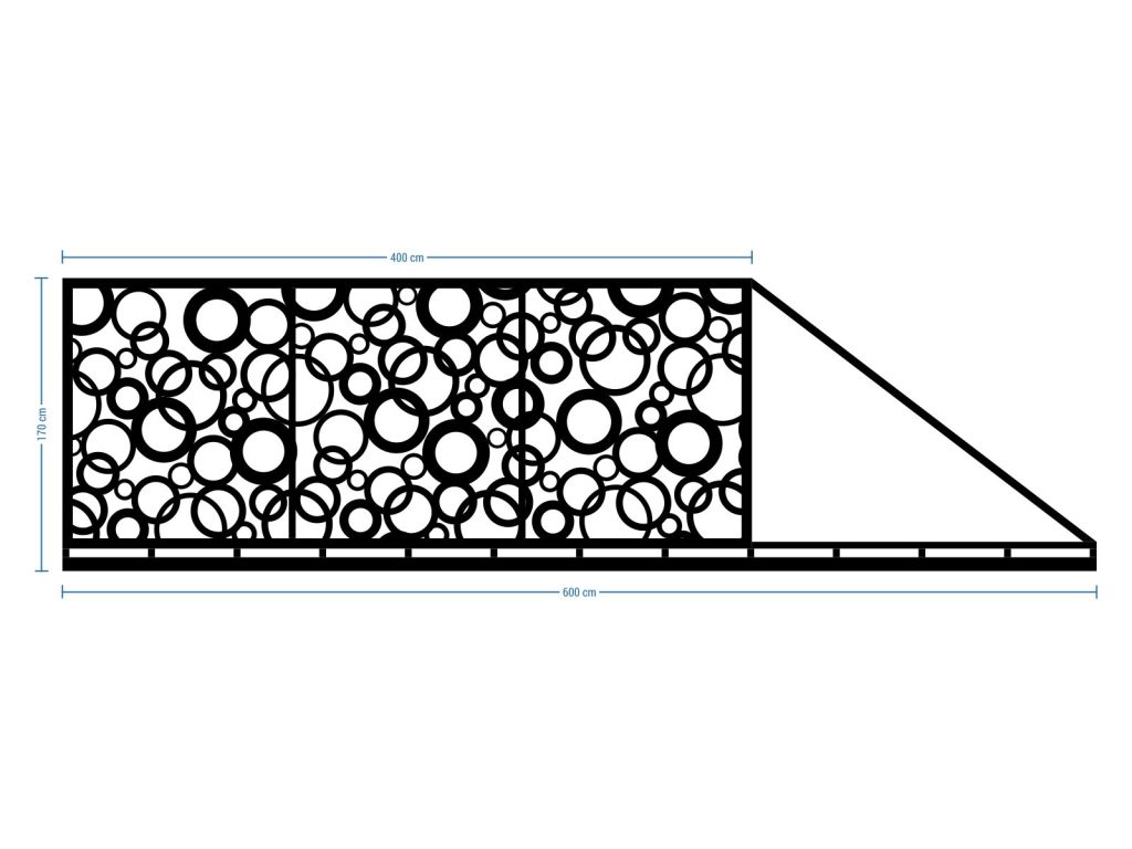 Sliding Driveway Gate Felicia 600×150 cm - Image 2