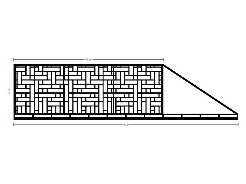 Sliding Driveway Gate Claudia 600×150 cm - Image 2