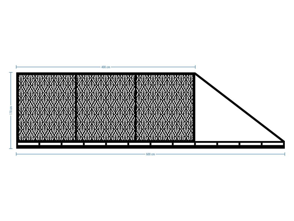 Sliding Driveway Gate Loretta 600×170 cm - Image 2